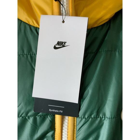 Nike Synthetic Fill Zip Jacket Mens Large Swoosh Colorblock Multicolor Fleece - Picture 10 of 11
